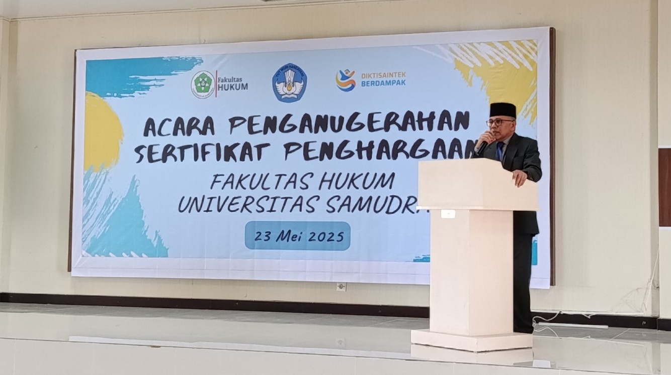 Fakultas Hukum Anugerahkan Sertifikat Penghargaan kepada Sivitas Akademika Berprestasi sebagai Apresiasi terhadap Dedikasi dalam Tri Dharma Perguruan Tinggi
